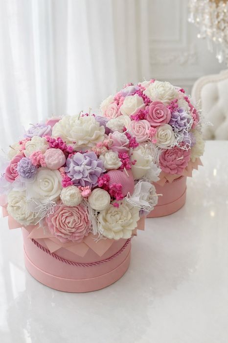 Flowerbox swiece sojowe zapachowe podziekowania