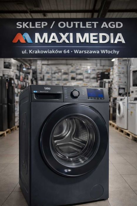 DUŻA Pralka BEKO 9kg Para 1400 Inwerter Gwarancja