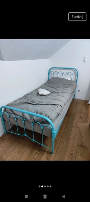 Łóżko metalowe stylizowane