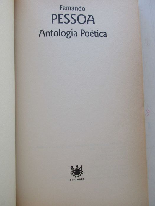 Fernando Pessoa - - - Antologia Poética - - - - - Livro