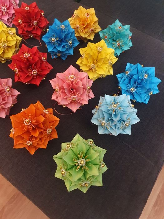 Piękne! Kule, bombki choinkowe, origami, rękodzieło