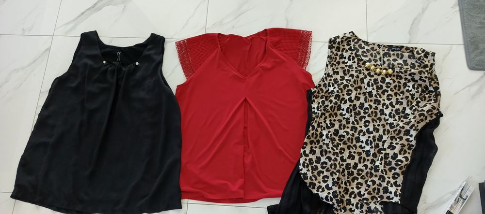 Bluzki ukrywające brzuch lub ciążowe r l-xl