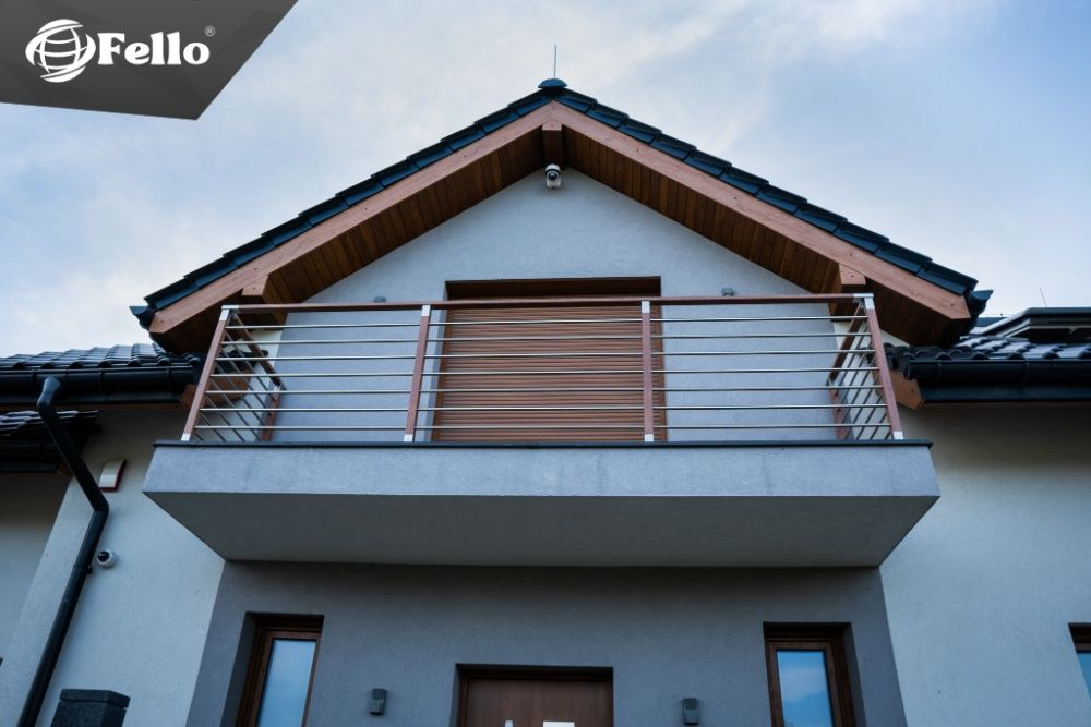 Balustrada balkonowa barierka nowoczesna montaż balkon poręcz taras