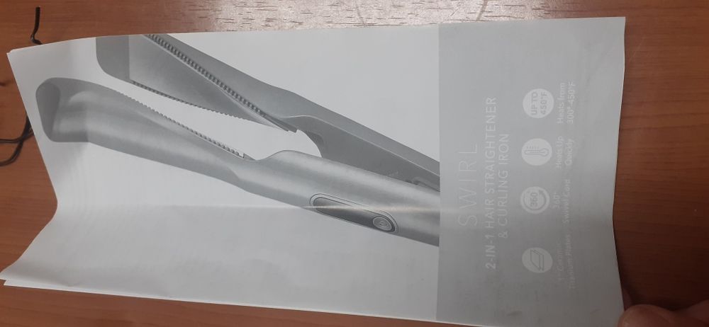 Modelador/placha para cabelo 2 em 1