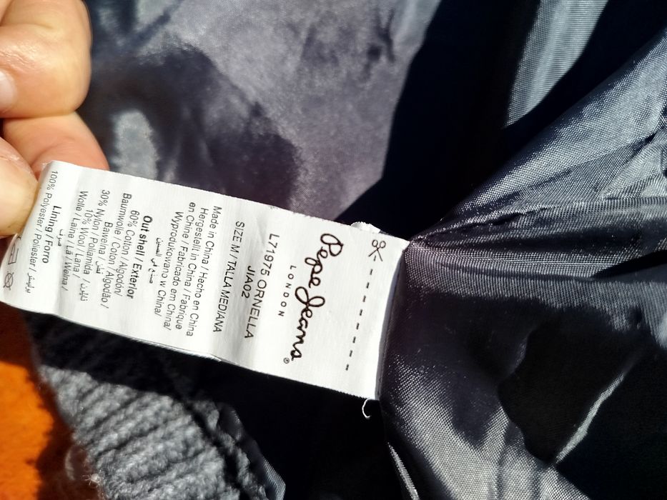 Nowa szara kamizelka ze srebrnymi elementami Pepe Jeans 38 M