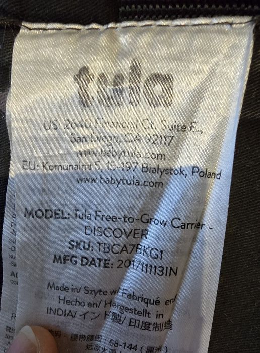 Nosidełko Tula free to grow discover