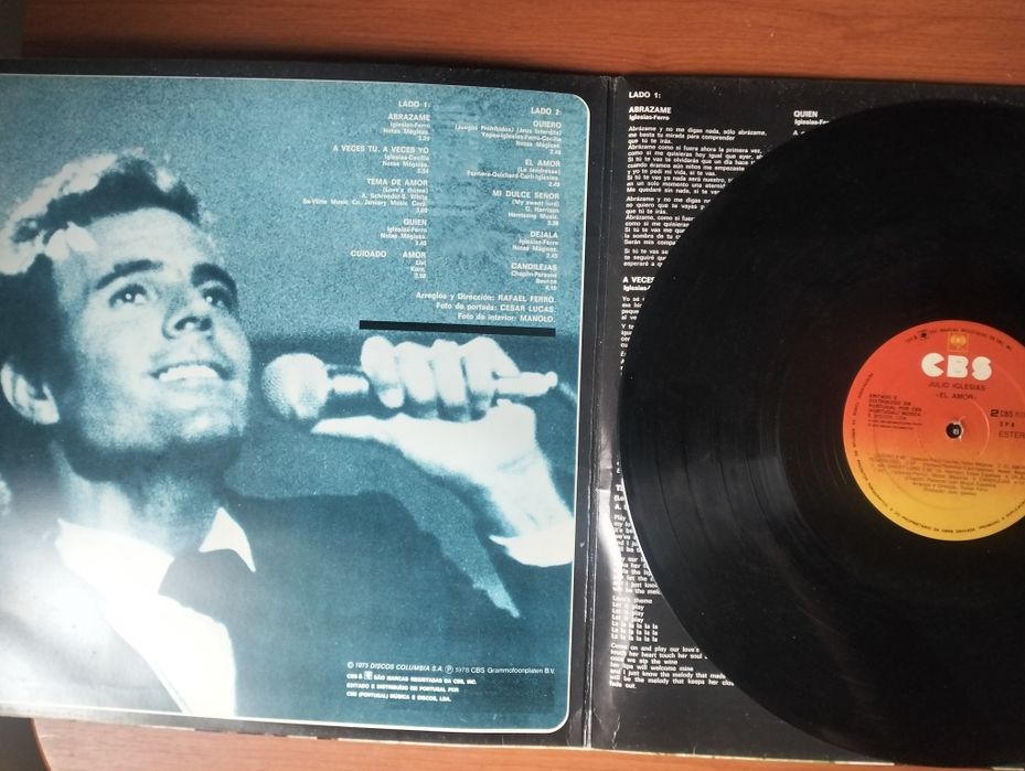 Disco de vinil LP Julio Iglesias - El Amor'