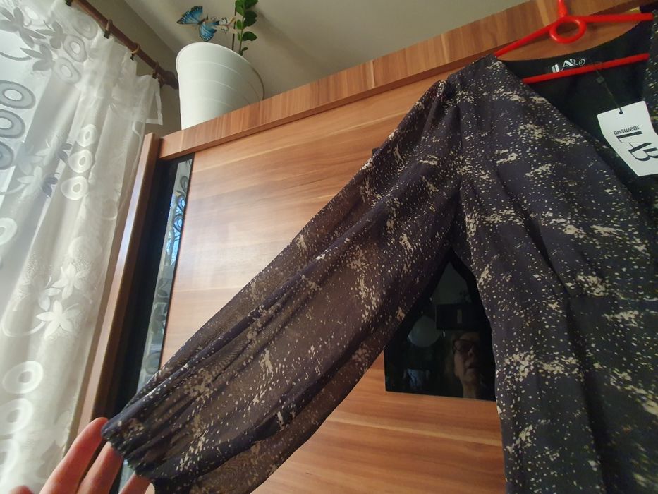 Answear Lab maxi sukienka L bakłażan