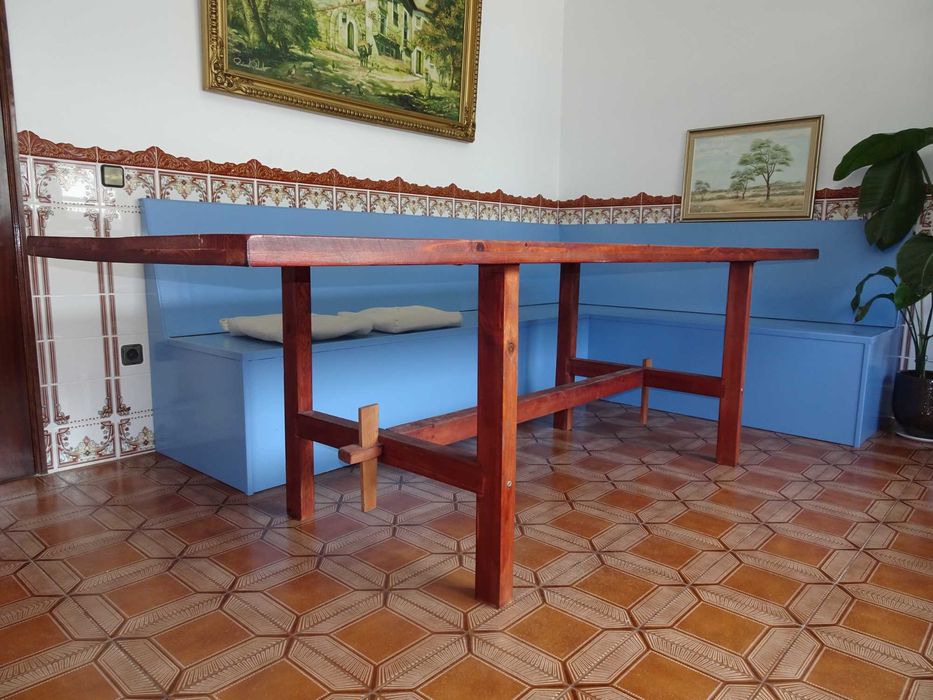 Mesa grande 90x260 em madeira maciça