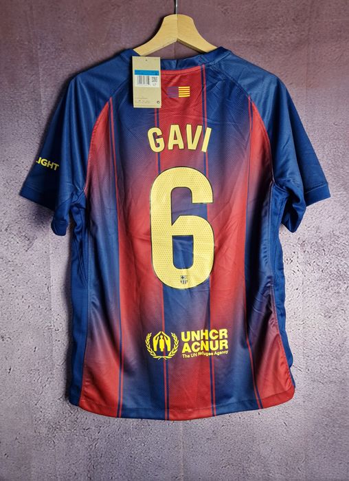 T-shirt Barcy Nike domowy piłkarza: Gavi 6 rozmiar:M 25/26
