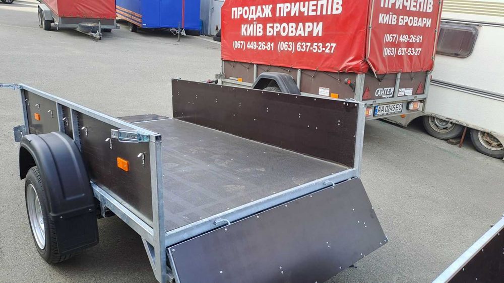 Легковий цинк прицеп причіп бакелітова фанера 2.2х1.3 легковой прицеп