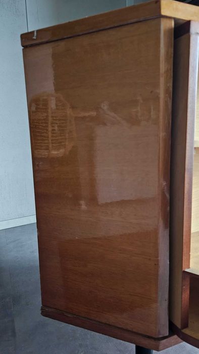 Barek narożny obrotowy,  PRL, retro,