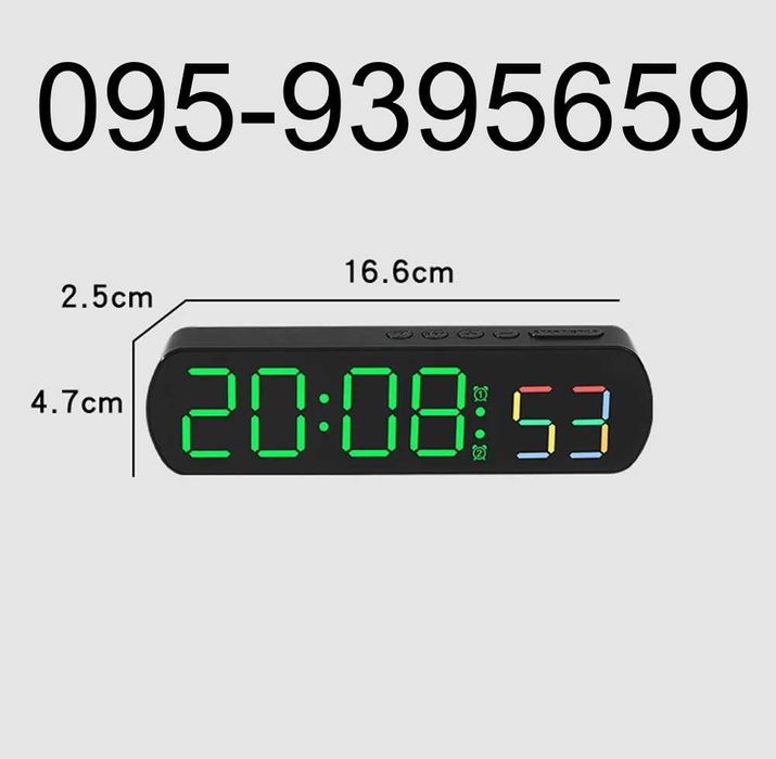 LED часы (варианты) дата будильник термометр электронный настольный