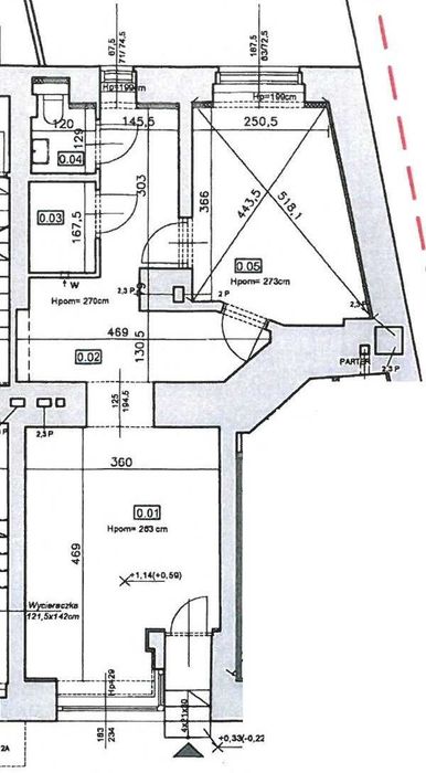 Lokal handlowo-usługowy z witryną 42,05 m2, K-ce Śródmieście