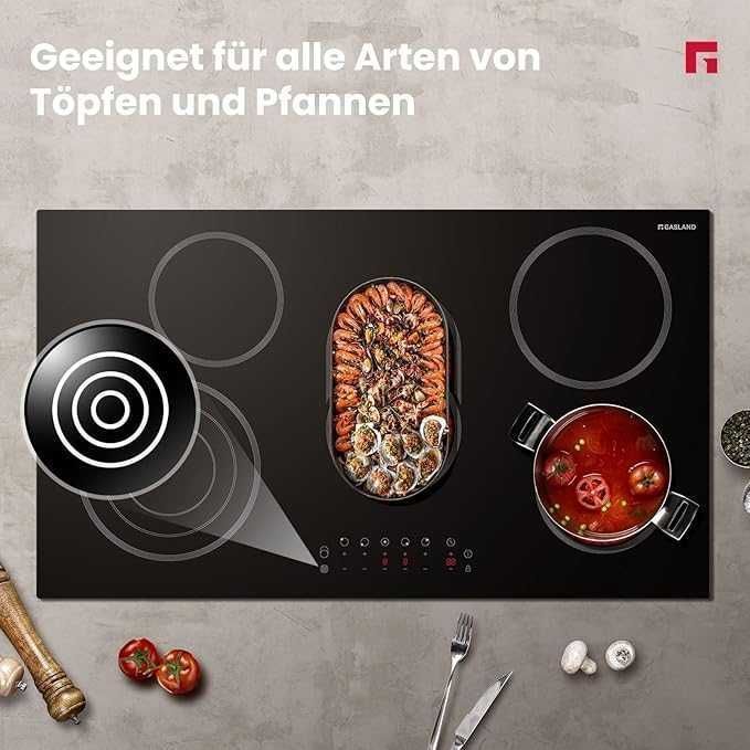 GASLAND Chef CH90BF 90 Płyta Ceramiczna 5 stref 8500W DEFEKT!!! -50% !