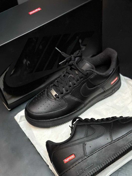 Nike Air Force 1 Low Supreme Black R.42