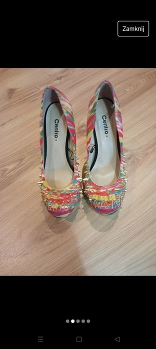 Buty kolorowe na obcasie