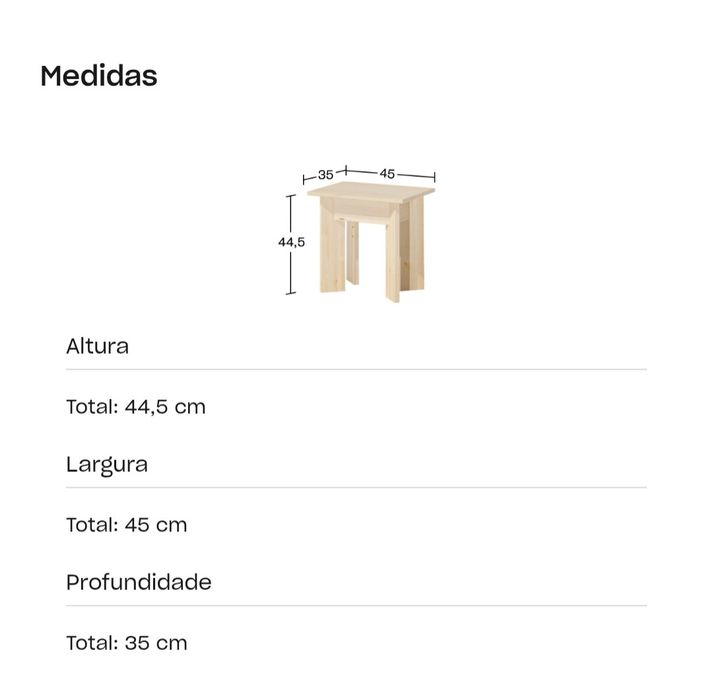 Mesa e bancos LUFE