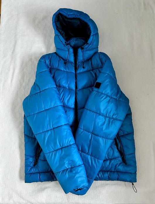 Męska kurtka puchowa Regatta RMN203 G7I niebieski XL- Jak nowa