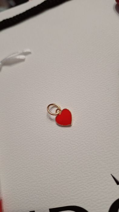 Nowa zawieszka czerwone serduszko do Pandora - Prezent na Walentynki