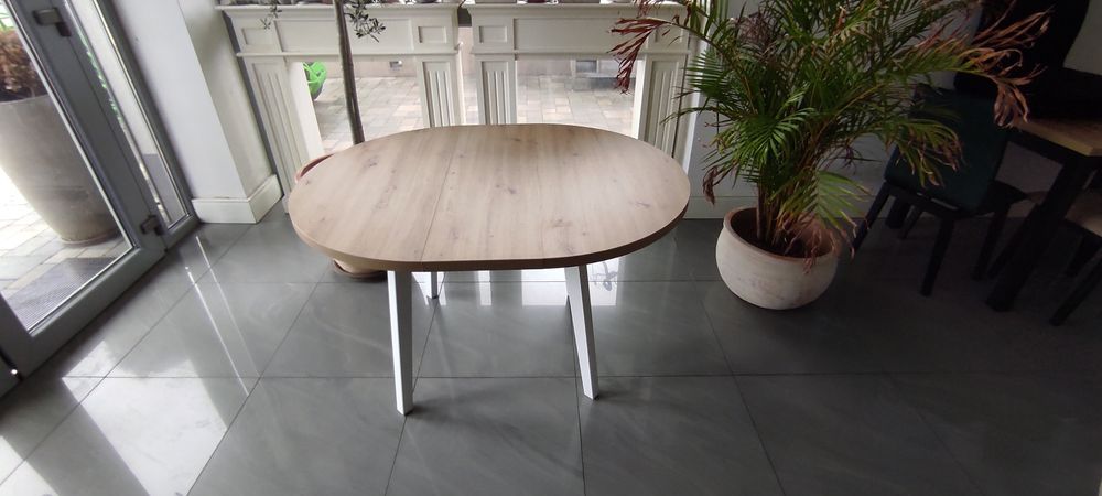 Stół Loft Okrągły Rozkładany, Od Ręki,Nowa Niższa Cena