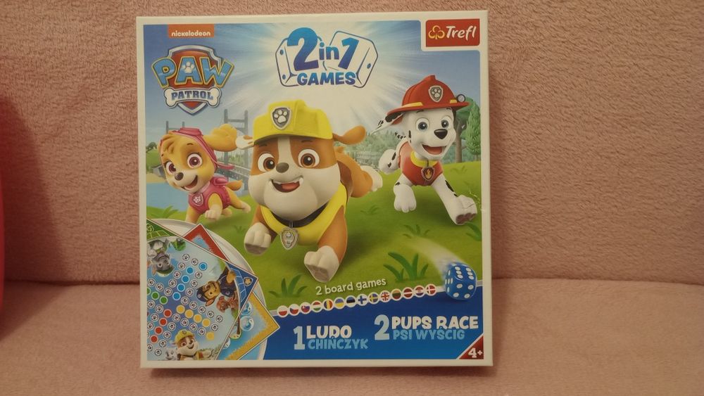 Gra planszowa psi patrol (2 w 1)