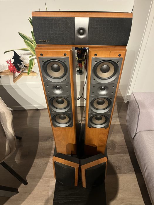 Pioneer + JBL 5.1 kino domowe, subwoofer JBL, komplet kolumn