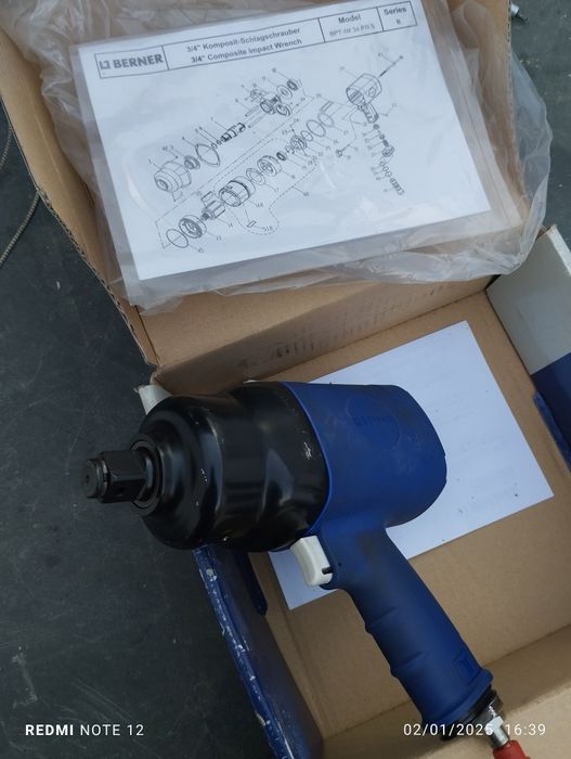 Máquina de impacto pneumática berner