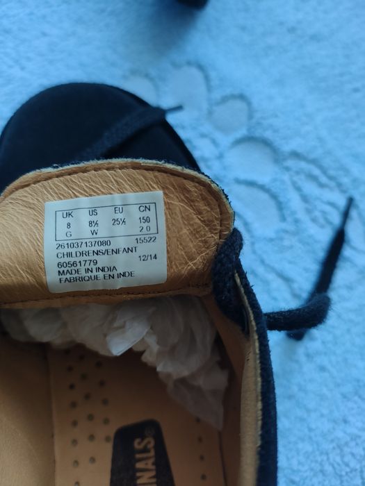 Туфлі, черевики Clarks. Нові,розмір 25.5 чорні