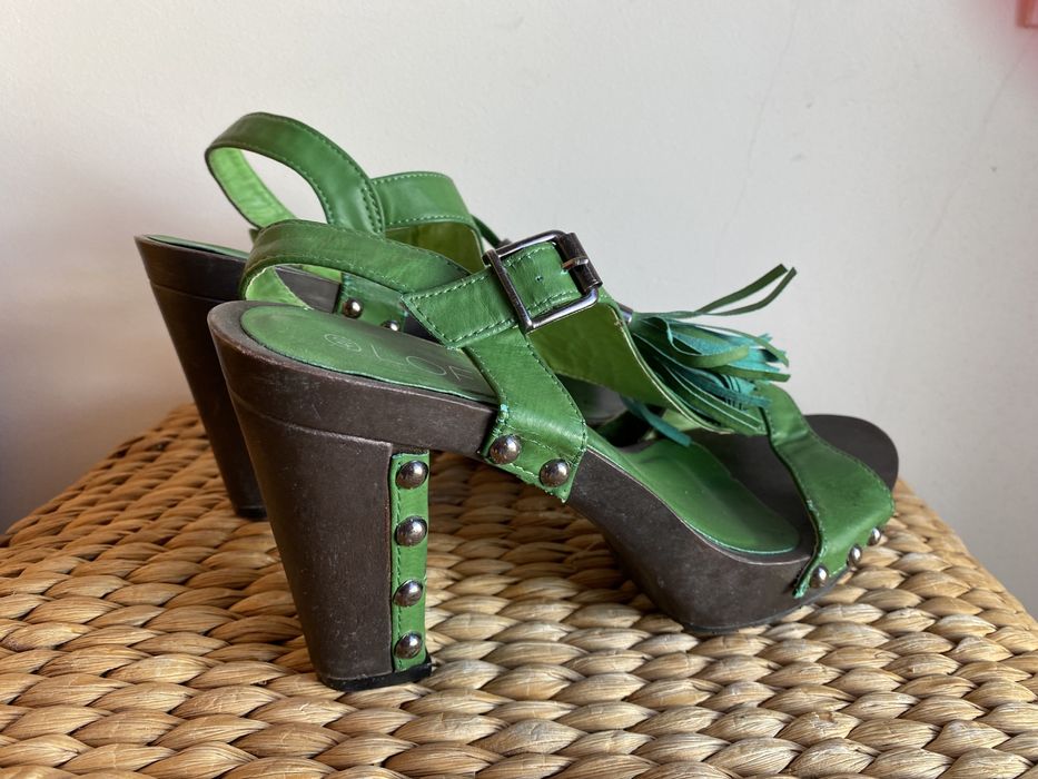 Sandálias verdes Loft