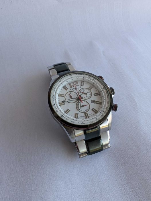 Relógio Akribos XXIV AK619SSB Swiss Made Cronógrafo 48mm