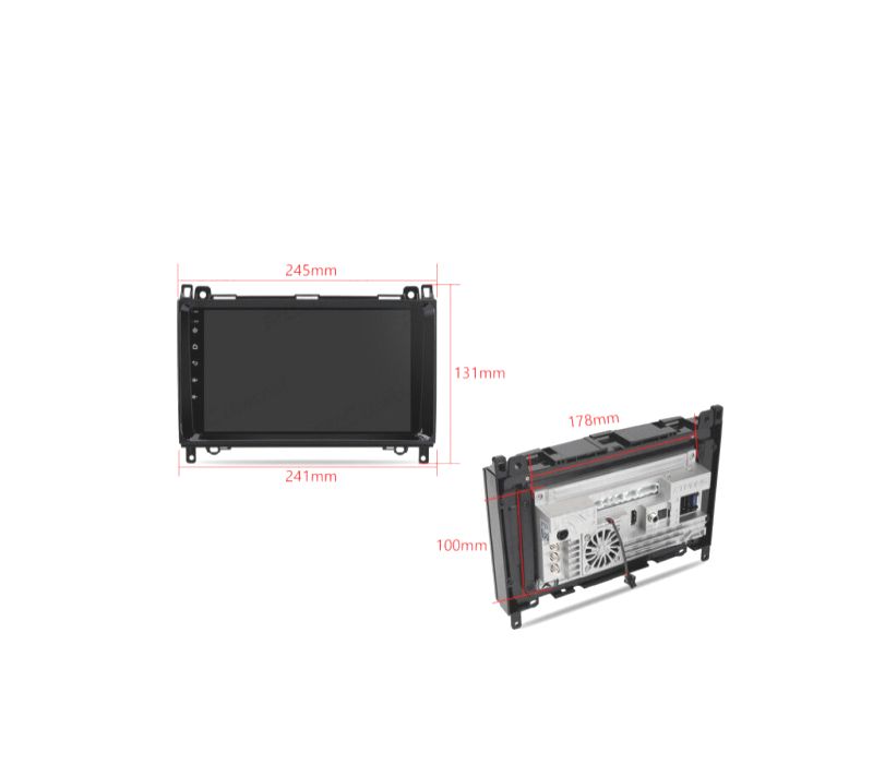 RÁDIO GPS ANDROID 13 MERCEDES-BENZ W639 9" QUALCOMM SNAPDRAGON 665