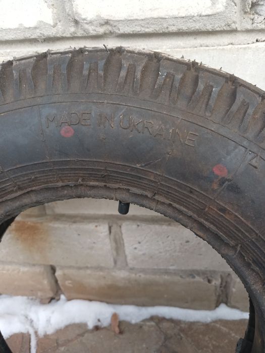 Шини 4.0-10.0 . Комплект: 2 шини з камерами + камера.