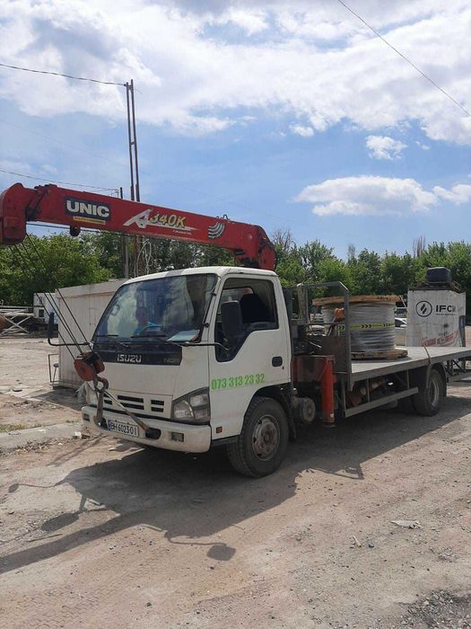 2 кран манипулятор Черноморск грузоперевозки вантажні перевезення