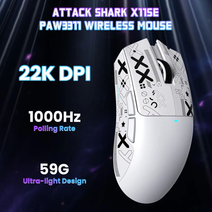 ATTACK SHARK X11SE white/black