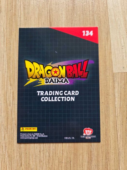 Daima Groupe 4 vegeta karta numer 134 Dragon Ball Daima