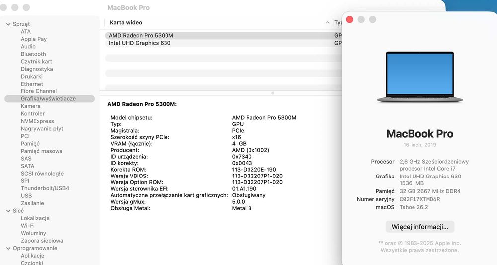 MacBook Pro A2141, Intel Core i7, 512SSD, 32GB RAM