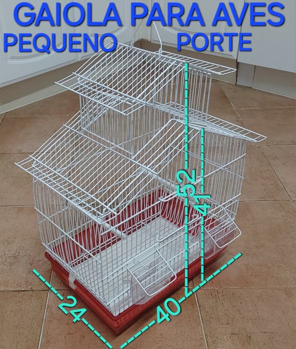 GAIOLA PARA AVES DE PEQUENO PORTE.Casa,Quarto,Varanda,Sala,Cozinha.