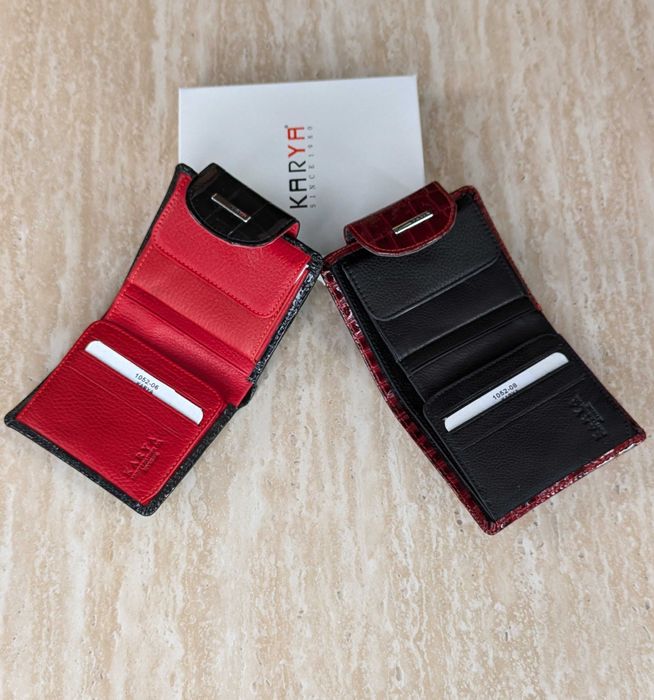 Кожаный женский кошелек KARYA 1052. Турция. Шкіряний гаманець