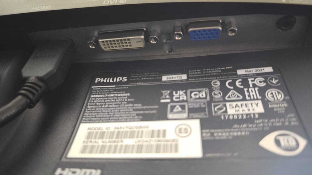 Monitor Phillips 243V7 24'' 75Hz