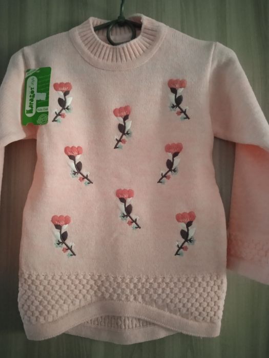 Новый нарядный свитер джемпер кофта с замерами