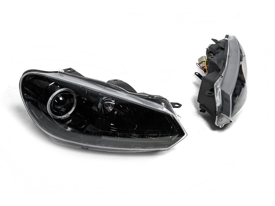 Volkswagen Golf 6 Передні фари Black 2 шт, LED