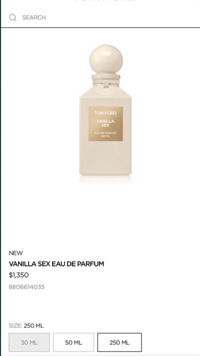 Vanilla Sex Tom Ford чуттєва сексуальна новинка, розпив, оригінал!