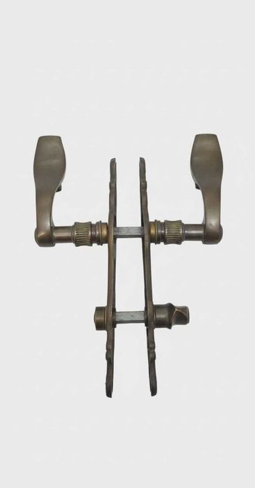 Klamki, szyldy mosiężne, antyk stare ciężkie