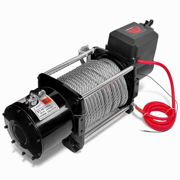 Лебідка 15000 Lbs (6800кг 12V) електрична лебідка на евакуатор, лафет