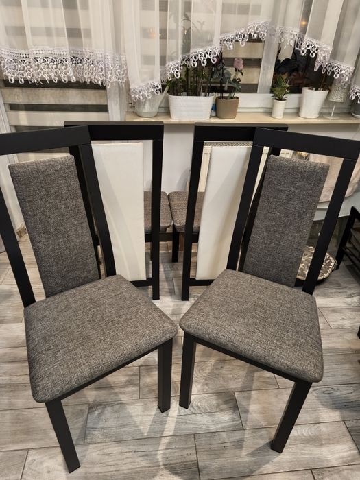 Krzesła Dębowe 4 szt Solidne Nowoczesny Model  Aktualne do Weekendu OKAZJA!