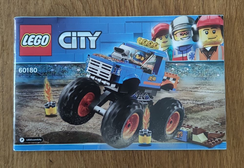 LEGO City 60180 Monster Truck kompletny pudełko instrukcja