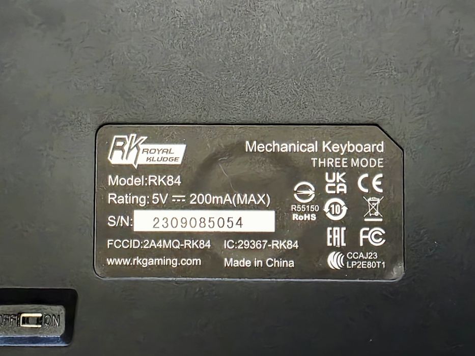 Клавіатура бездротова з RGB Royal Kludge RK84