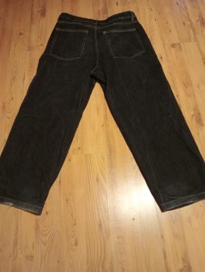 Spodnie jeansowe Bershka Baggy – Czarne/Grafitowe – Rozmiar 46