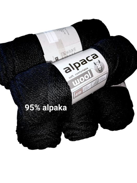 Włóczka przędza wełna alpaka 95% pakiet 600 g = 0,6 kg